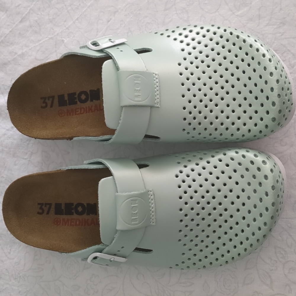 LEON MEDIKAL Women's Mint Green Clogs